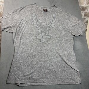 Harley-Davidson Shirt Mens 2XL Gray Eagle Logo Corpus Christi Made USA Tee
